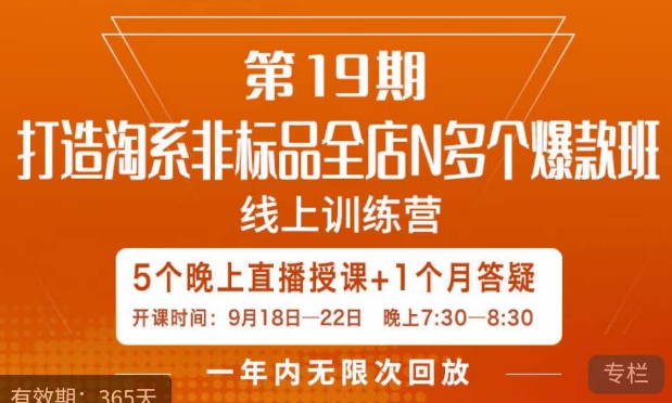 钟辰·拼多多单品爆款班，一个拼多多超级爆款养一个团队